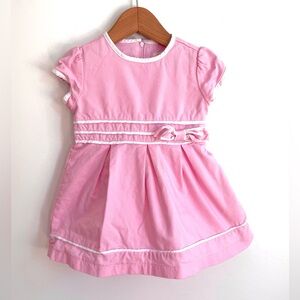 4/$20💥Vintage Party Dress, Fit & Flare, Piping & Fabric Bow at Waist, Texture